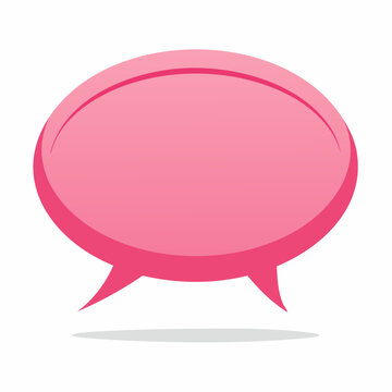pinke Sprechblase