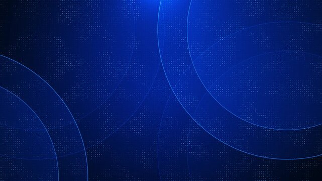 Blue dot pattern background with curved lines, glowing grid texture, clean digital style. for corporate videos, technology intros, data screens, software promos, presentation titles, and overlays.