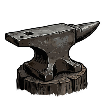 legendary ancient heavy forged iron blacksmith anvil