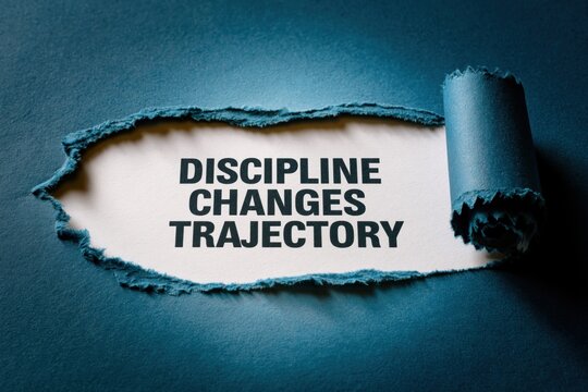Discipline Changes Trajectory a quote about the impact of self-control