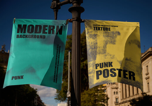 Mockup Design for Urban Fly banners Posters in Barcelona