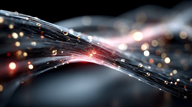Futuristic metallic nanofiber grid, representing conductivity, strength and high tech engineering material images