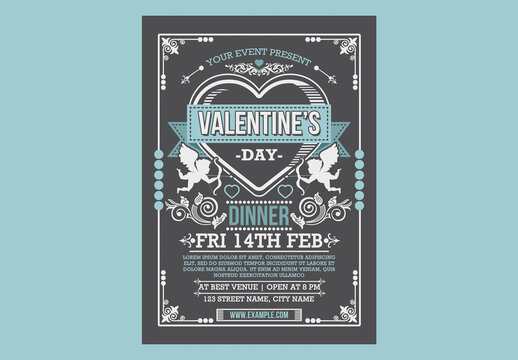 Valentine's Day Dinner Flyer