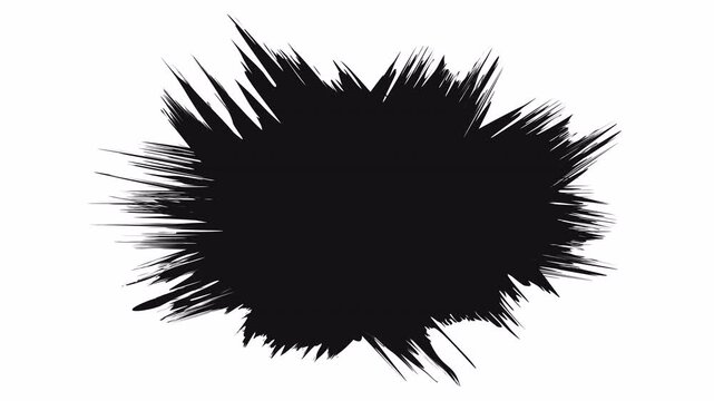 Grunge Ink Splash Frame Reveal Overlay Pack Alpha Channel Brush Stroke Mask Transition 4K