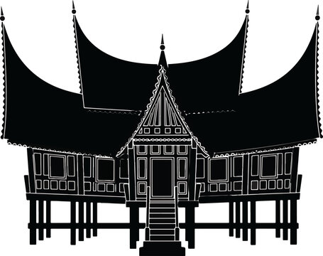 Traditional Thai wooden house structure 4.