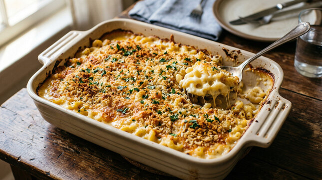 mac and cheese with golden crust