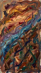 Fototapeta premium abstract watercolor painting