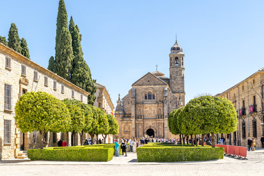 Buildings in the historic center of the city of Ubeda in the province of Jaen, Spain