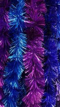 Colorful Tinsel Garland.