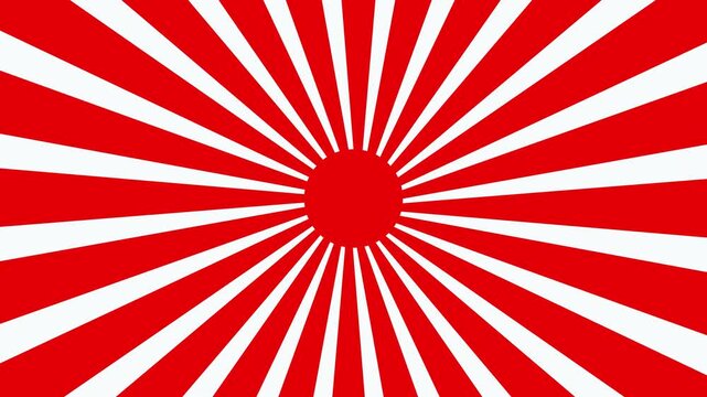 Radial design symbolizing peace and prohibition. Red and white radial design icon. Symbolic radial design for social concepts and international safety signs.
