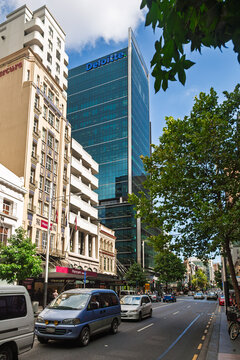 Queen Street With Deloitte Centre in Auckland