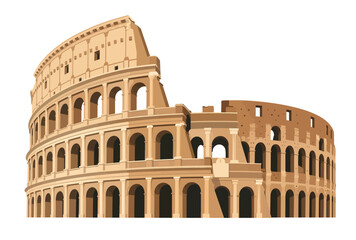 Naklejka premium Colosseum Rome Italy Landmark Architecture.