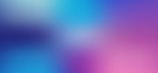 Obraz premium Abstract blurred gradient background with grainy texture in blue and purple