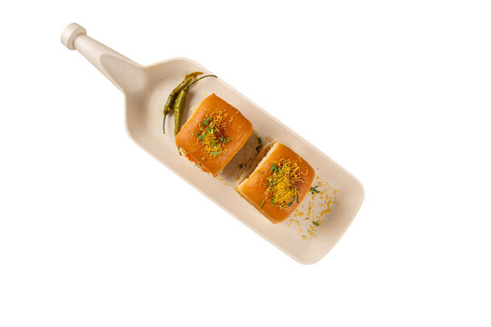 Vada Pav PNG Isolated Transparent Background Indian Street Burger Snack