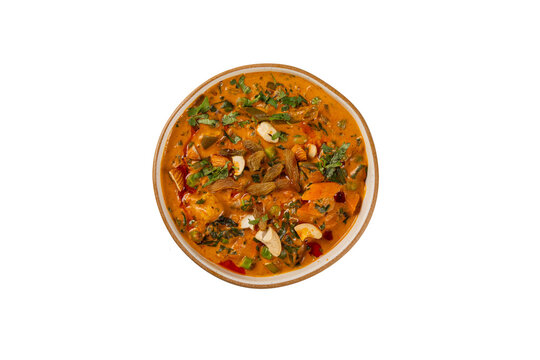 Navratna Kurma PNG Isolated Transparent Background Mixed Vegetable Creamy Curry