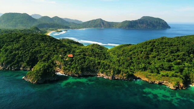 Lawar Beach Pristine White Sand and Dramatic Rock Cliffs in West Sumbawa