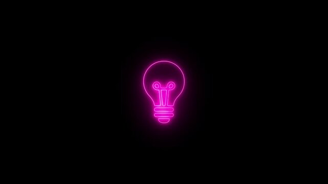 Creative Idea Icon with Light Bulb Concept &ndash; Innovation, Inspiration, Brainstorming, Startup Thinking, Business Creativity Symbol, Minimal Modern Design