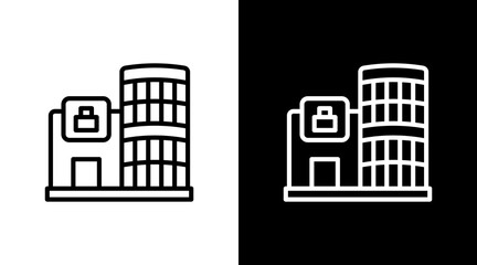 Fototapeta premium Shopping Mall White Icon Set Design