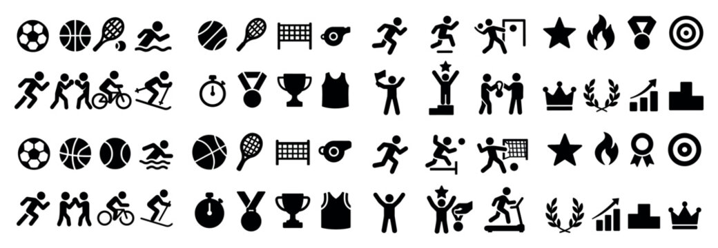 Sports icons collection for events