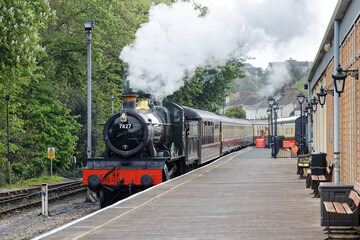 7827 Lydham Manor Dartmouth Steam Railway Devon England UK © John Gilham 