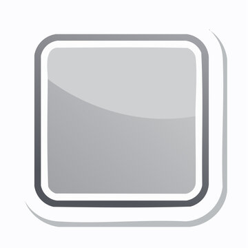 Glossy Square Button Icon