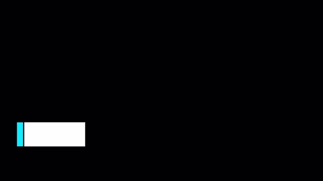   Lower Third Bar with Clean Motion. modern lower third bar animation moving from the side. Ideal for professional video presentations and online content.