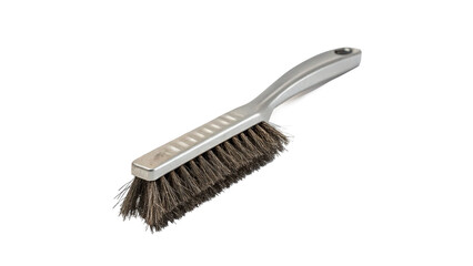 Obraz premium Traditional wooden brush with realistic bristles for grooming cleaning or professional craft work related activities isolated on transparent background