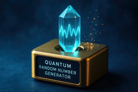 Quantum random number generator illustrating advancements in cryptography technologies bolstered by quantum computing innovations.