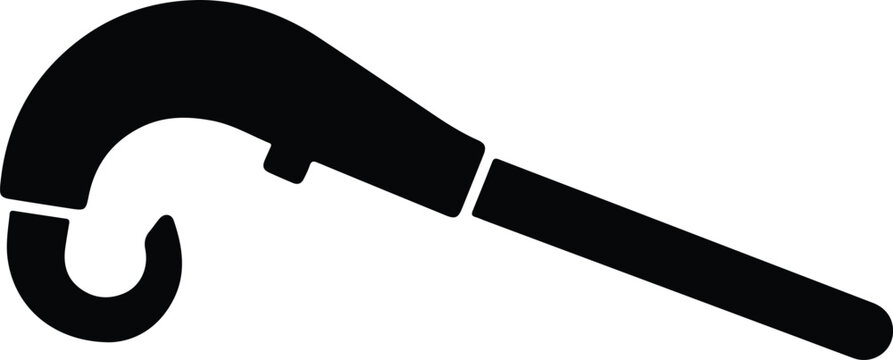 Silhouette vector of a standard medical reflex hammer equipment design