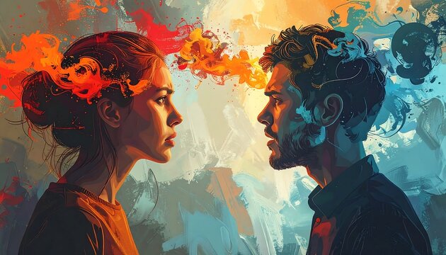 Couples Emotional Conflict.