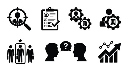 Fototapeta premium business corporate vector icons on white background