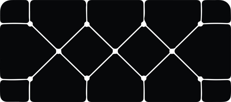 Silhouette vector geometric tufted upholstery pattern background texture graphic design