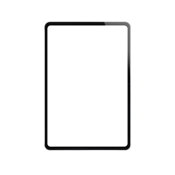 Tablet mockup for ecommerce website isolated transparent background display