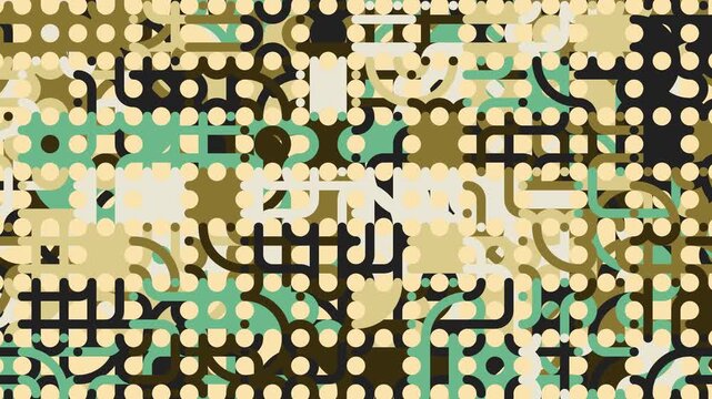 Seamless Looping Truchet Geometry Motion Graphics Background