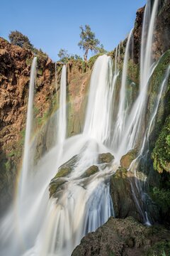 Ouzoud Waterfalls and Cascades, Cascades d'Ouzoud, Oued Tissakht River, Middle Atlas, Azilal Province, Morocco