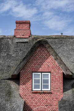 Frisian house with thatched roof, Keitum, Sylt, North Frisia, Schleswig-Holstein, Germany