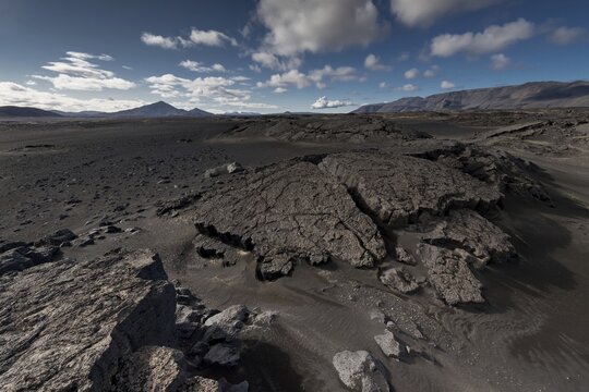 Solidified lava, lava desert, Icelandic highlands, Iceland