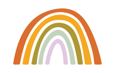 Obraz premium Rainbow Arches Curve Minimal Line Style