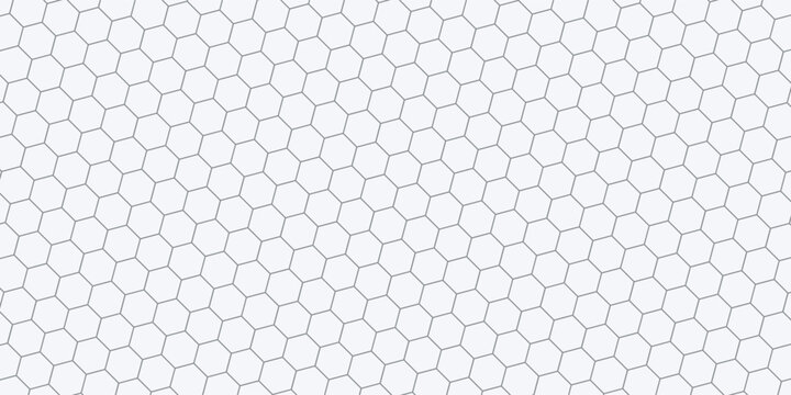 Honeycomb mosaic hexagons background. Black honeycomb on a white background. Plain hexagon grid with bold cells. Hexagon cells. EPS vector illustration