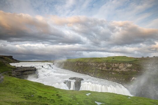 Gullfoss Waterfall, River Hvita, Golden Circle Route, Iceland