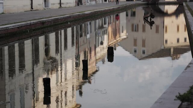 Comacchio, Ferrara, Emilia Romagna, Italy - April 29, 2026 - Views of the lagoon city's historic center
