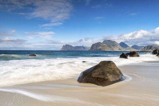 Beach near Myrland, Lofoten, Nordland, Norway