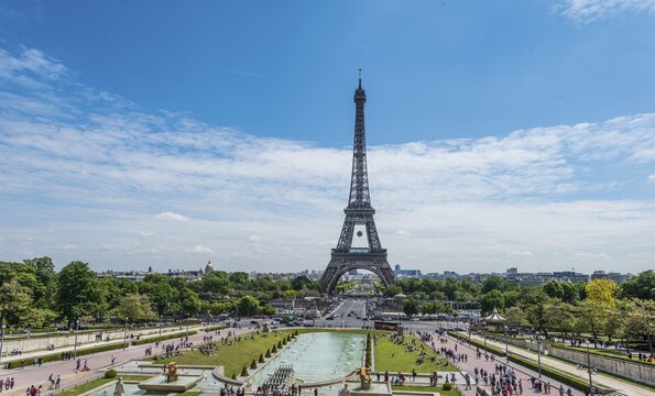 Eiffel Tower, Tour Eiffel, Jardins du Trocad&eacute;ro, Paris, &Icirc;le-de-France,France