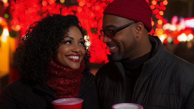 elective focus cozy holiday celebration with friends laughing and hot drinks
