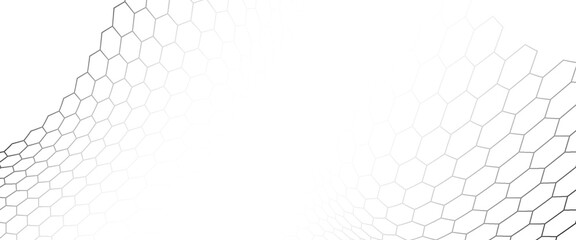 Fishing or soccer net. Repeated hexagon pattern. Black wired mesh texture isolated on white background. © Sukriaydi Achmad