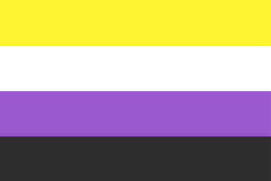 Non binary flag pride. LGBTQ pride community flag symbol. Flag of 
Nonbinary pride. LGBT sign. Identity flag of Sexual minorities.