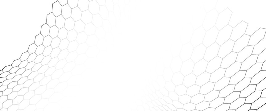 Fishing or soccer net. Repeated hexagon pattern. Black wired mesh texture isolated on white background.