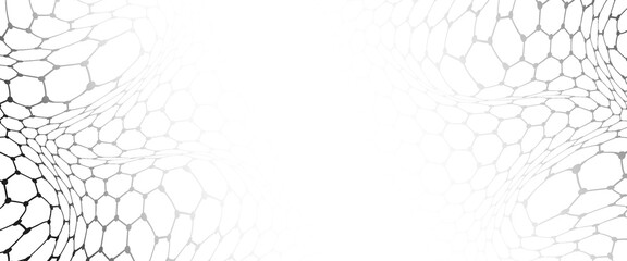 Fishing or soccer net. Repeated hexagon pattern. Black wired mesh texture isolated on white background. Vector ilustration © Sukriaydi Achmad