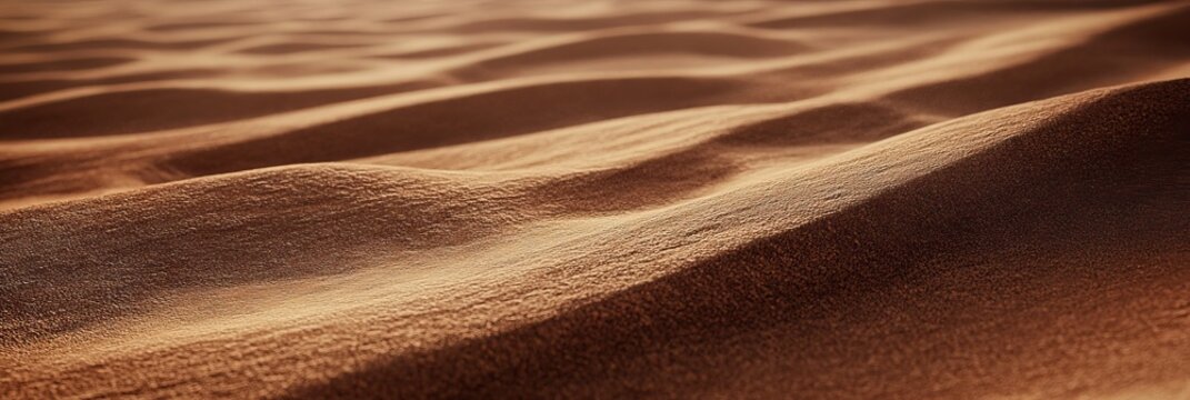 Sand dunes stretch across the desert under bright sunlight during midday hours with shadows in the sand