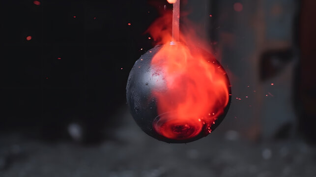 Incredible fireball explosion